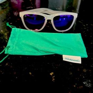 Knock-around premiums white with purple lenses